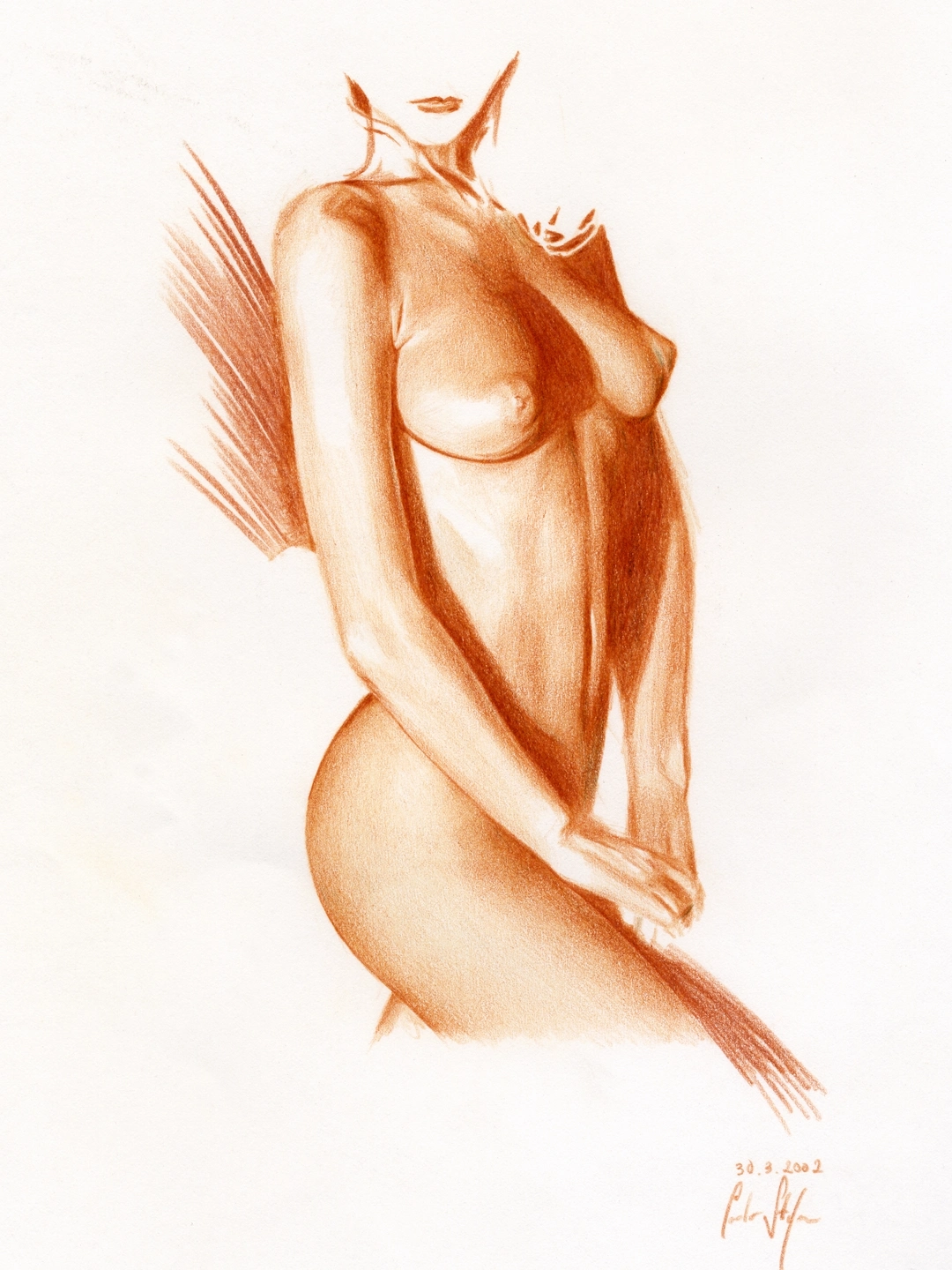 Studio di figura a matita/grafite